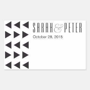 Triângulos adesivos personalizados modernos