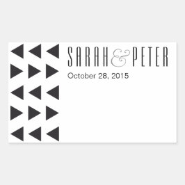 Triângulos adesivos personalizados modernos