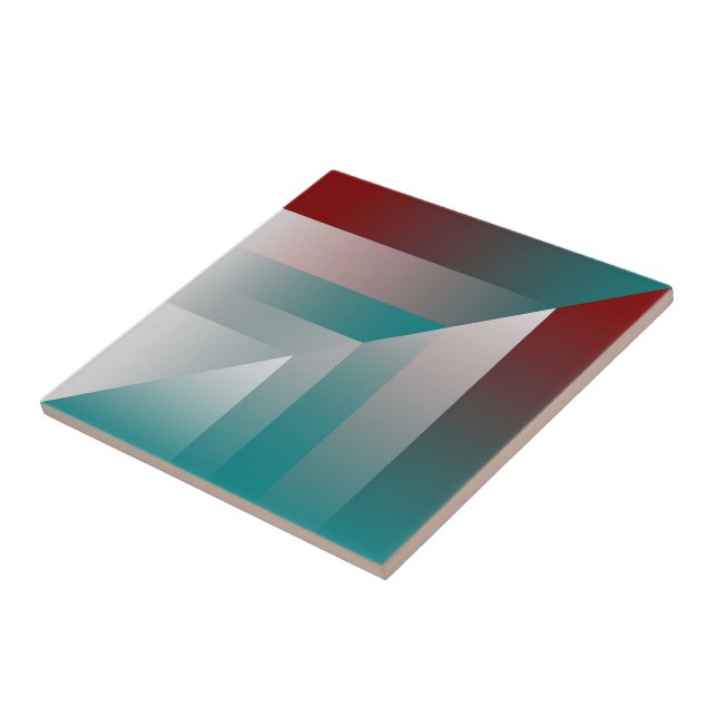 triângulos das cinzas de teal burgundy (Lateral)