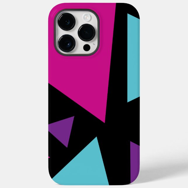 Triângulos em rosa, roxo, azul e preto (Verso)