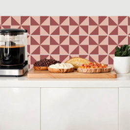 Triângulos em siena e quartzo rosa-geométrico