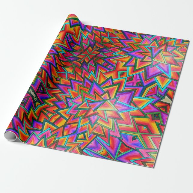 Triângulos - papel de embrulho (Desenrolado)