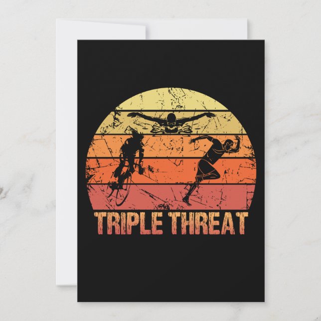 Triathlon Triple Threat Vintage (Frente)