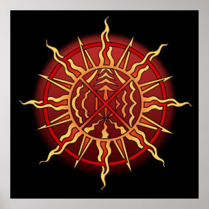 Tribal Art Poster Native Spiritual Print Poster
