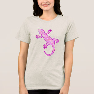 Tribal batik Gecko - orquídea e casca rosa