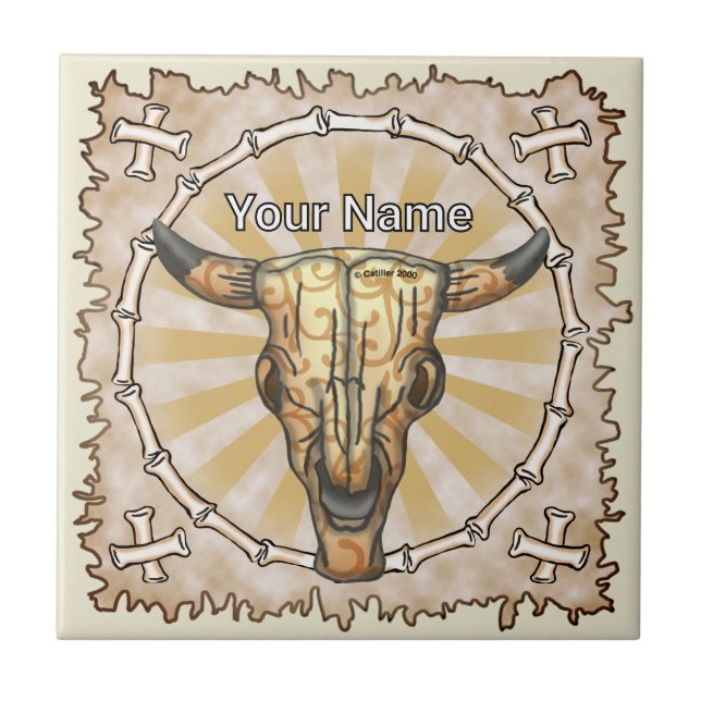 Tribal Cow Skull (Frente)