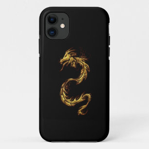 Tribal Dourada Dragon Fantasy Art capas de iphone
