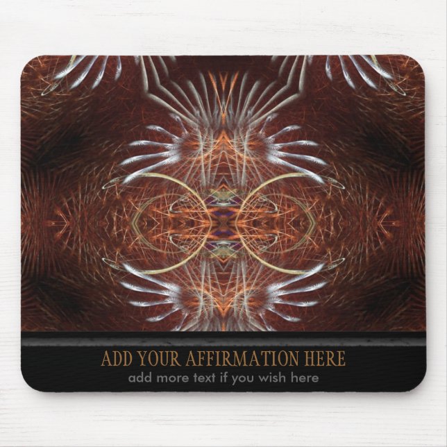 Tribal Fractal Featjers Mousepad (Frente)