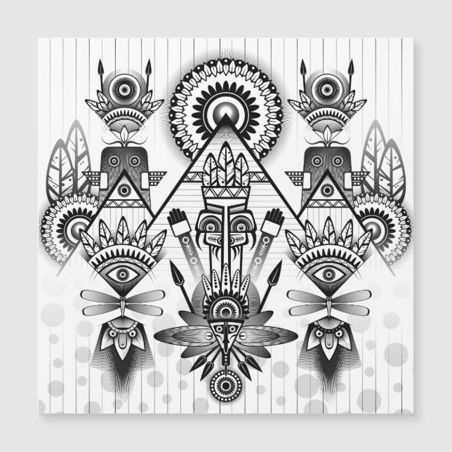 Tribal Nativo abstrato (Frente)