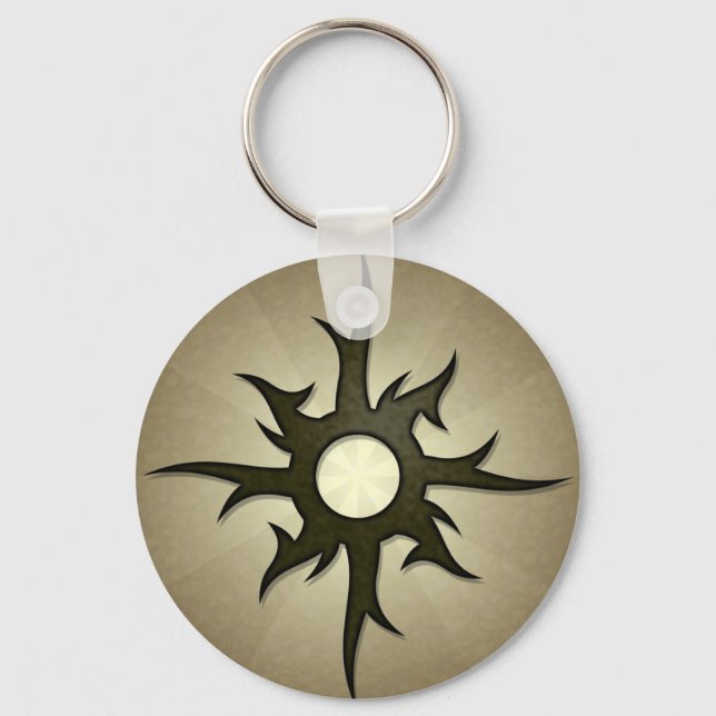 Tribal Solar Thorns Chaveiro (Frente)
