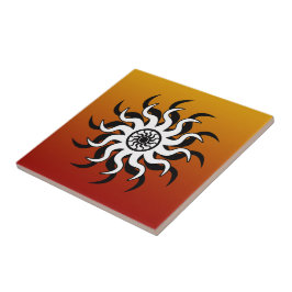 Tribal Sun Southwest Design - Mosaico Cerâmico