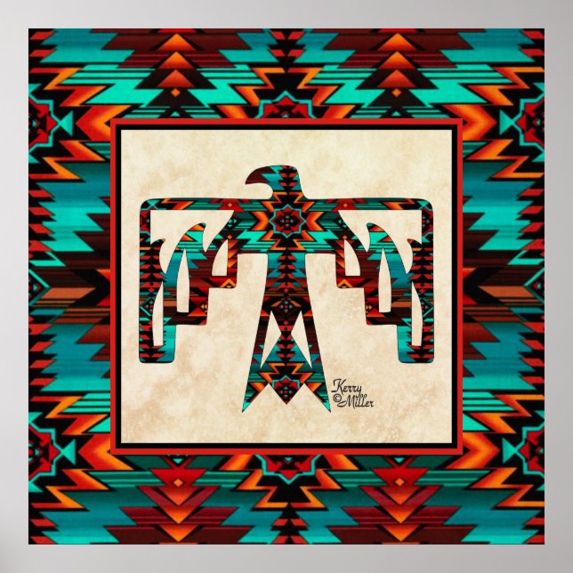 Tribal Thunderbird Poster (Frente)