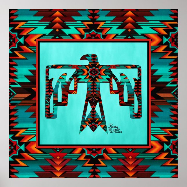 Tribal Thunderbird Poster (Frente)