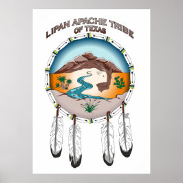 Tribo Lipan Apache do Poster de 24 x 33,6 pol do T
