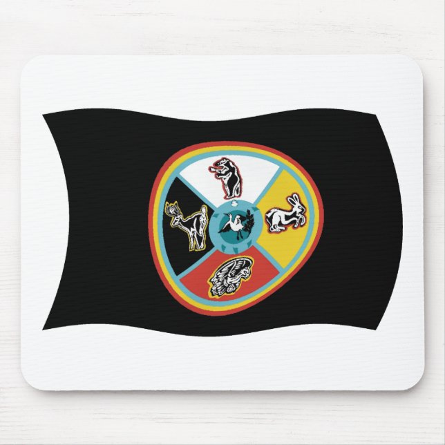 Tribo Sault Ste. Marie Mousepad de Bandeira (Frente)