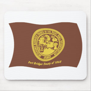 Tribos Shoshone Bannock Bandeira Mousepad