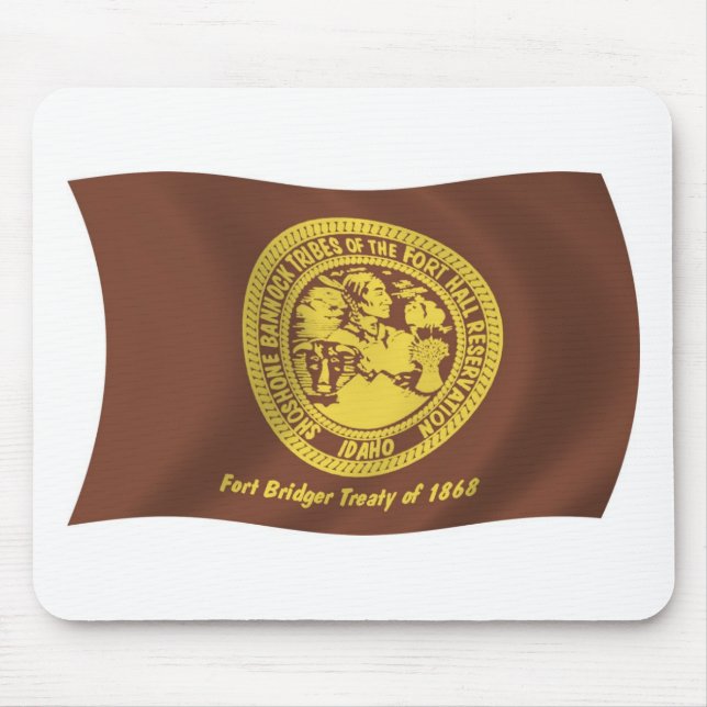 Tribos Shoshone Bannock Bandeira Mousepad (Frente)