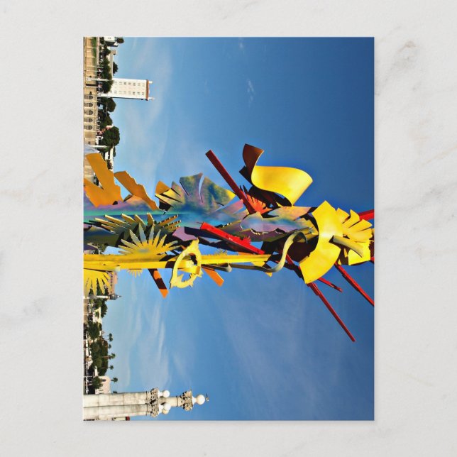 Tributo ao Voluntariado criado num cartão postal (Frente)