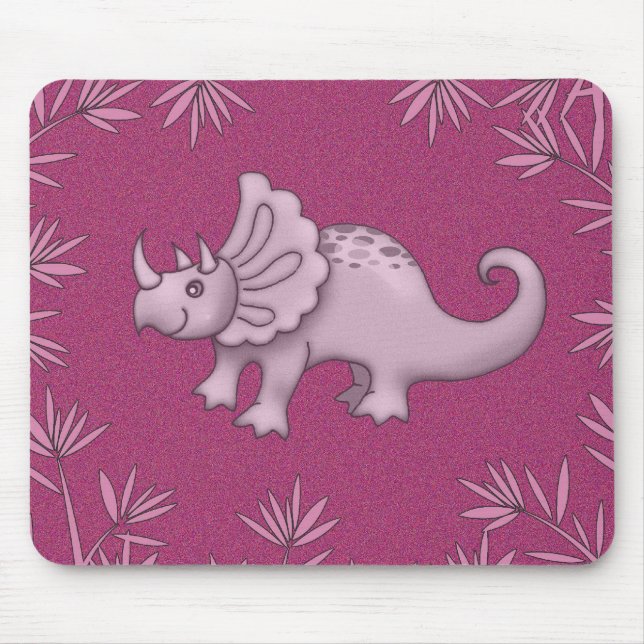 Tricerátopo Grito Dinossauro Mousepad (Frente)