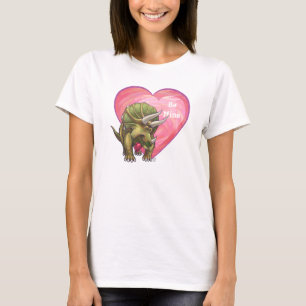 Triceratops Apaixonado Camiseta do Dia dos Namorad