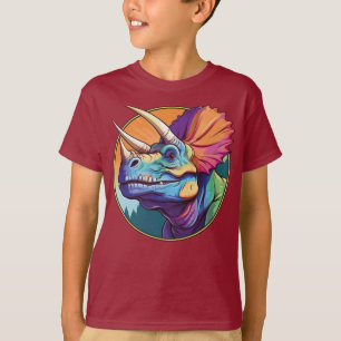Tricerátops - Camisa T Do Dinossauro Clássico