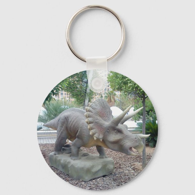 Triceratops Dinosaur Chaveiro (Frente)