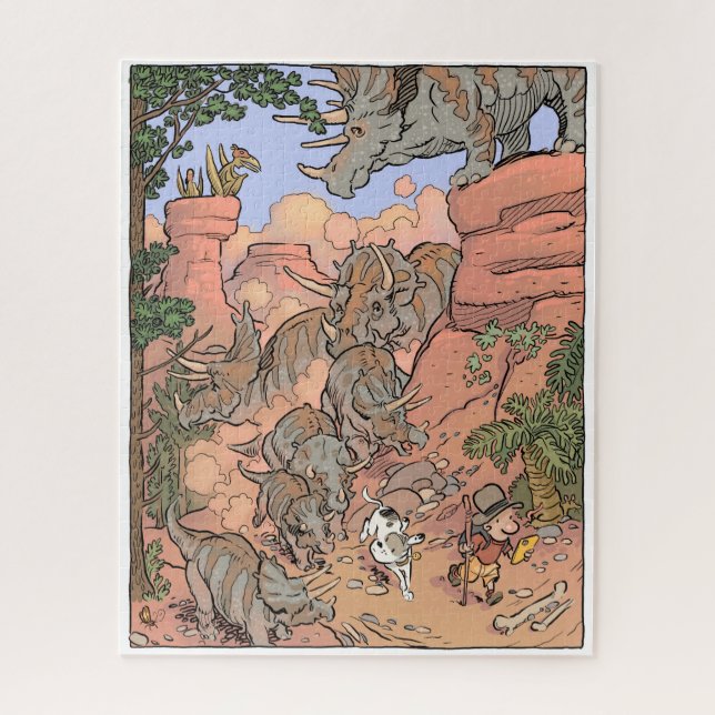 Triceratops Quebra-cabeça (Vertical)