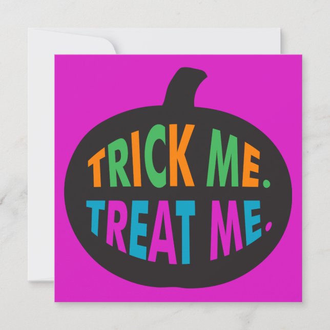Trick Me Tratar, Halloween Multi-Color (Frente)