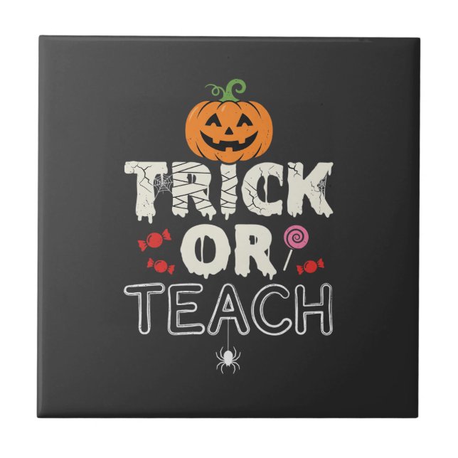 Trick or Teach Design de Professor de Halloween (2 (Frente)