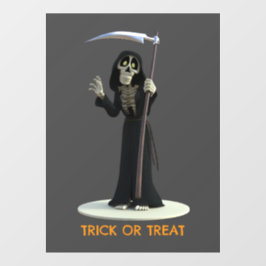 Trick or Treat. Cartoon Grim Reaper