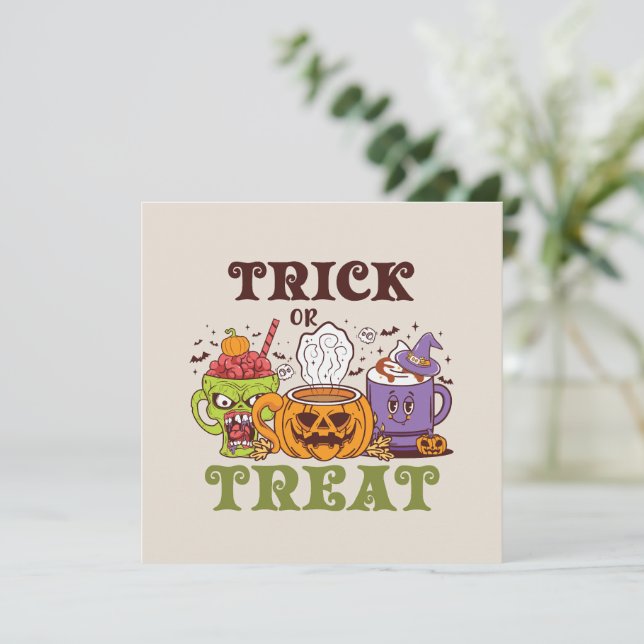 Trick Or Treat – Deliciosa Bebida de Café de Hallo (Em pé/Frente)