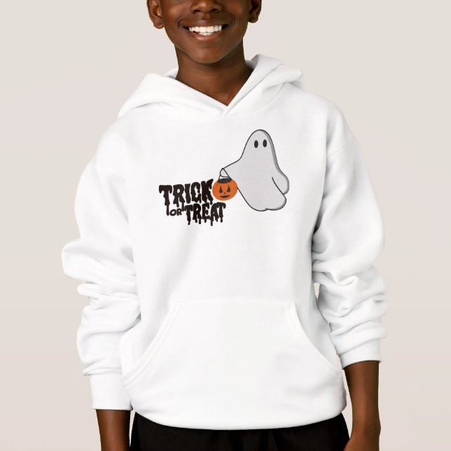 trick or treat ghost hoodie  (Frente)
