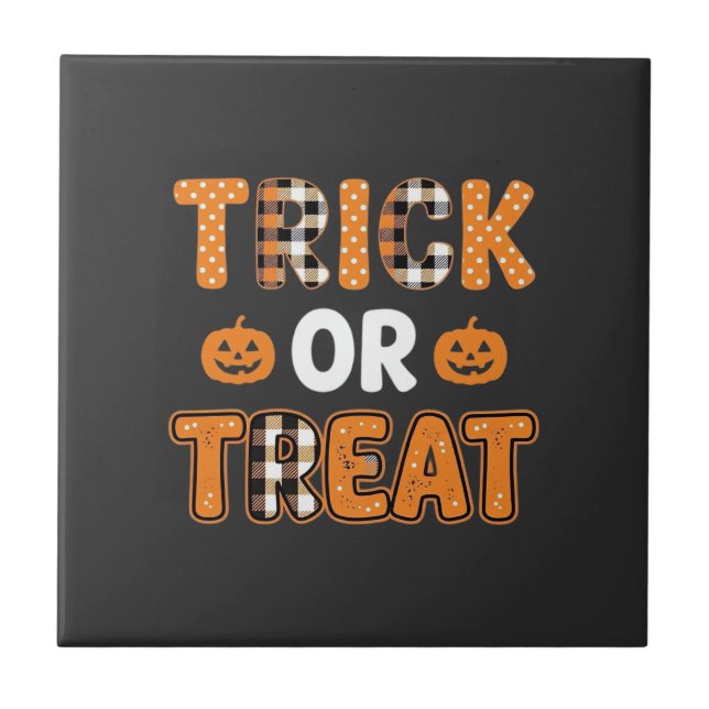 Trick or Treat Halloween Abóbora Design Vector_1 (Frente)