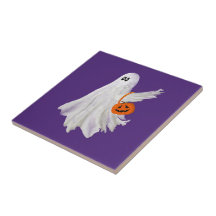 Trick Ou Tratando Fantasma Com Balde De Doces De A