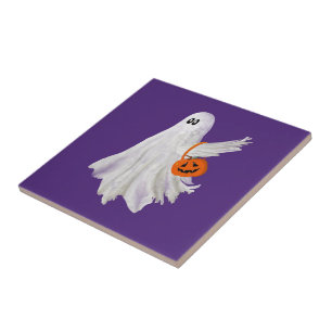 Trick Ou Tratando Fantasma Com Balde De Doces De A