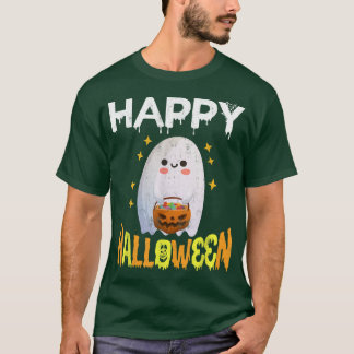 Trick Ou Tratar Camisa De Halloween Ghost Pumpkin 