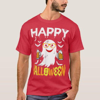Trick Ou Tratar Camisa De Halloween Ghost Pumpkin 