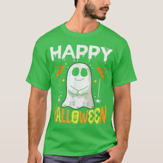 Trick Ou Tratar Camisa De Halloween Ghost Pumpkin 