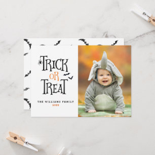 Trick ou Tratar Cartões com fotos de Halloween