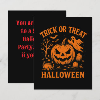Trick ou Tratar Convite de Halloween