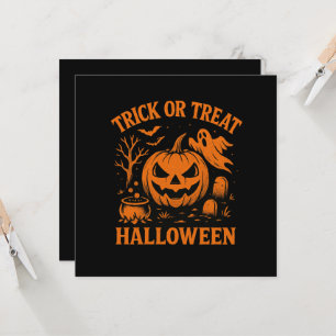 Trick ou Tratar Convite de Halloween