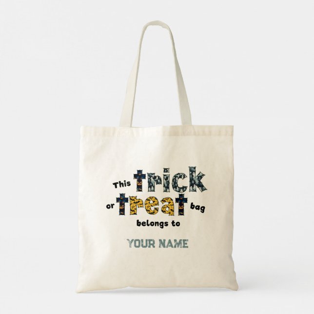 Trick ou trate a bolsa do Dia das Bruxas (Verso)