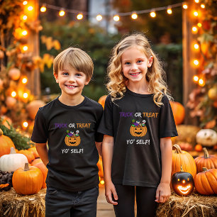 Trick ou Trate o Halloween do doce, seu próprio en