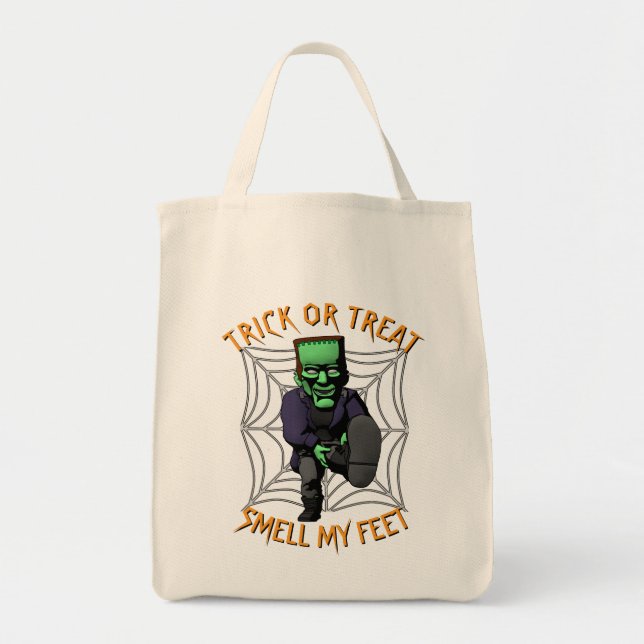 Trick ou Treine Cheire meu Bolsa Frankenstein de P (Frente)