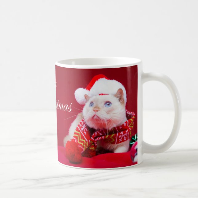 Trident a caneca de café do Natal do gato (Direita)