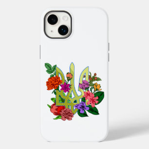 tridente tryzub da heráldica ucraniana flores flor