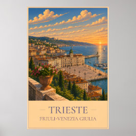 Trieste, Italy – Vintage Travel Poster