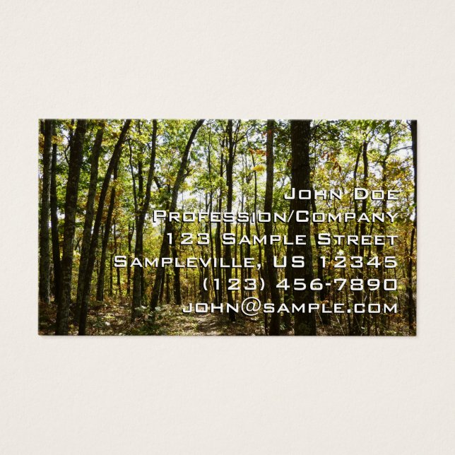 Trilha Appalachian em outubro em Shenandoah (Frente)