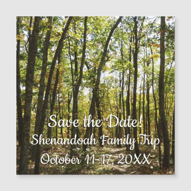 Trilha Appalachian em outubro em Shenandoah (Frente)