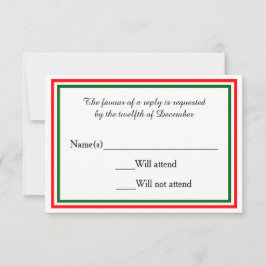 Trilha de Natal Duplo - Placa RSVP